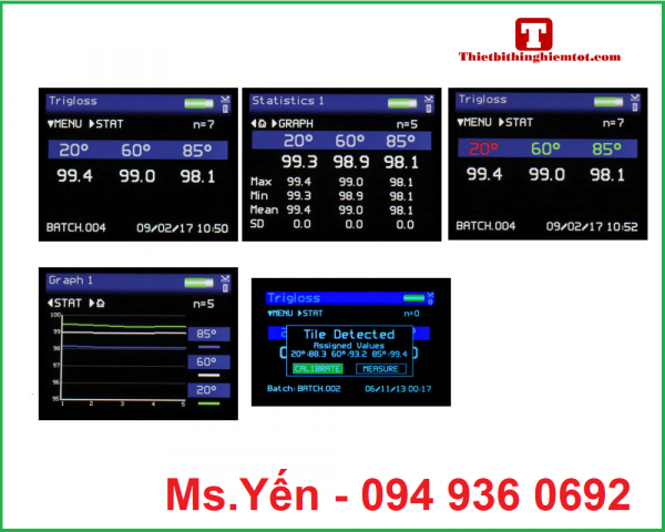 Máy đo độ bóng 3 góc Novo Tri Gloss hãng Rhopoint - Ảnh 4
