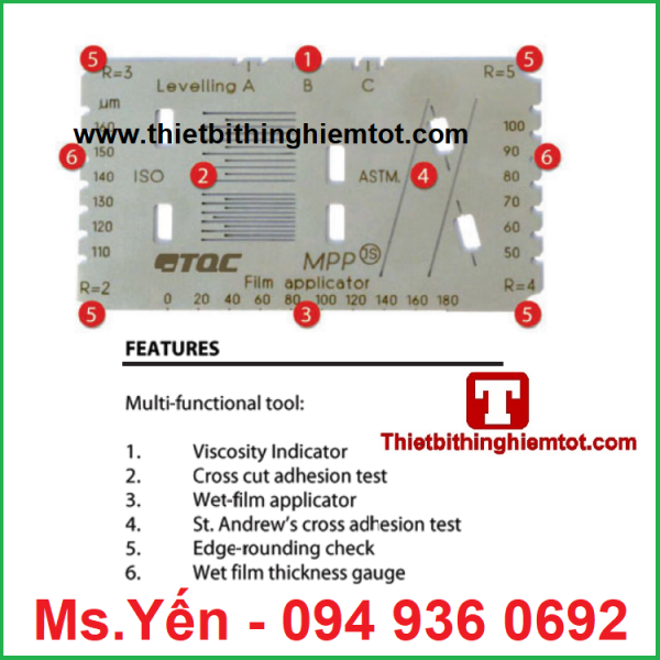 Thước đo độ bám dính SP3000 hãng TQC