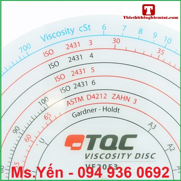 Bảng chuyển đổi độ nhớt và thời gian đo của cốc đo độ nhớt