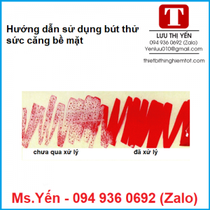 Hướng dẫn sử dụng bút thử sức căng bề mặt