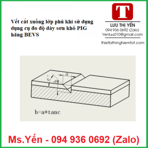 Vết cắt khi sử dụng PIG BEVS1707