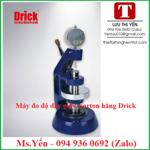 Máy đo độ dày giấy carton DRK107B hãng Drick