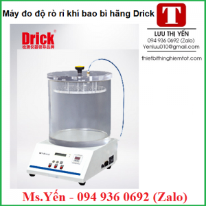 Máy đo độ rò rỉ khí bao bì hãng Drick