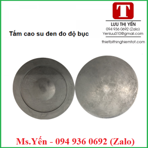 Tấm cao su đen đo độ bục