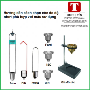 Hướng dẫn cách chọn cốc đo độ nhớt phù hợp với mẫu sử dụng