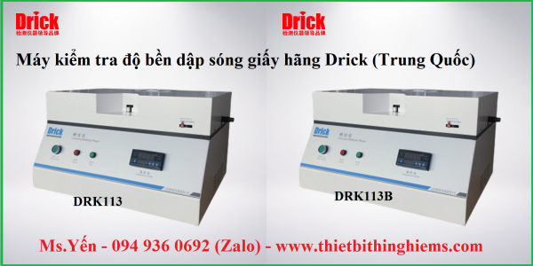 Máy kiểm tra độ bền dập sóng giấy hãng Drick