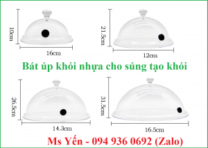 Bát úp khói bằng nhựa