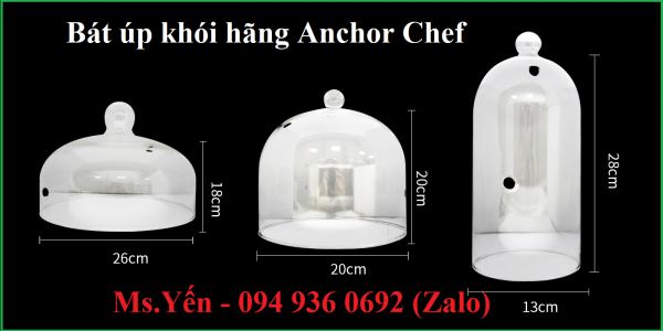 Bát úp khói thủy tinh