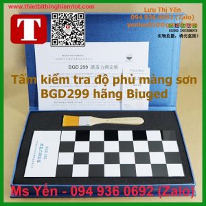 Tấm kiểm tra độ phủ màng sơn BGD299 hãng Biuged