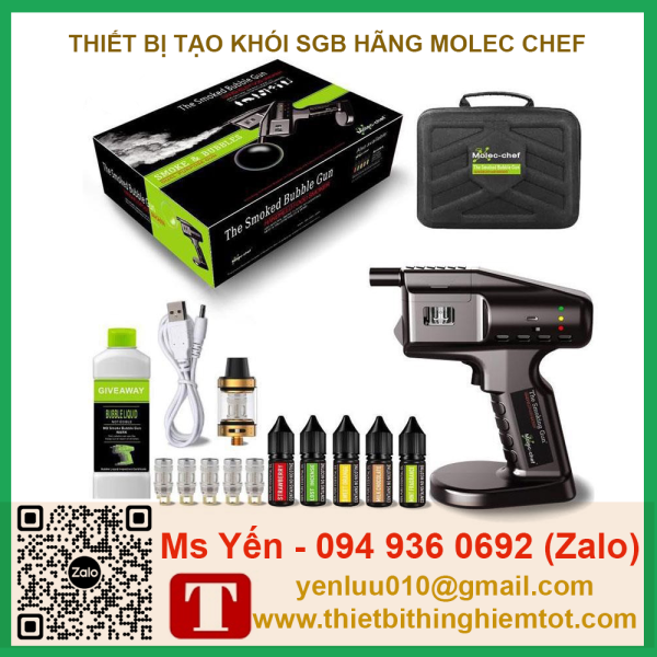 Súng tạo bong bóng khói SBG hãng Molec Chef - Ảnh 6
