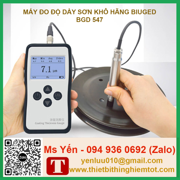 Máy đo độ dày sơn khô hãng Biuegd - Ảnh 3