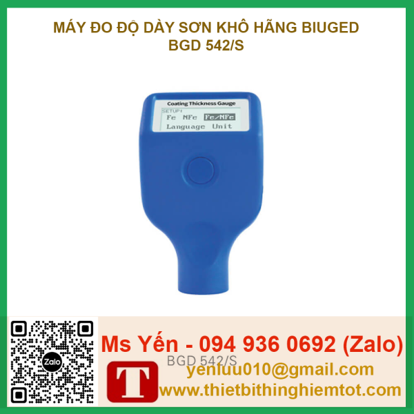 Máy đo độ dày sơn khô hãng Biuegd - Ảnh 2