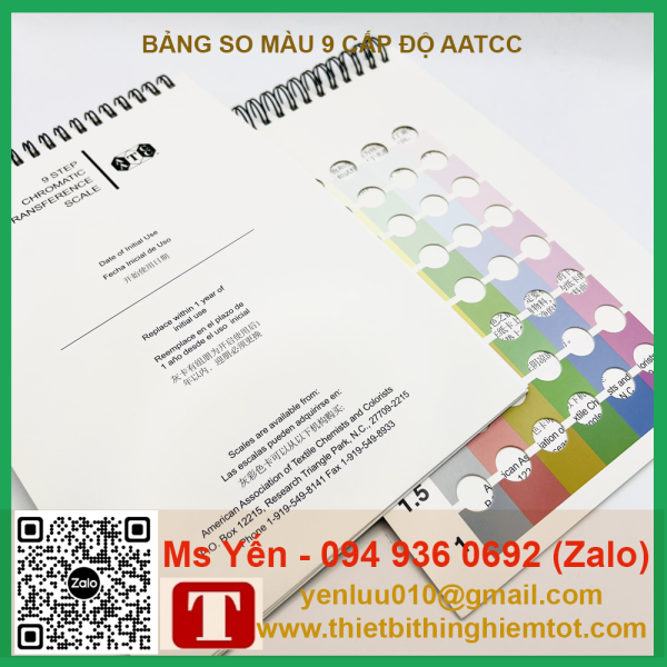 Bảng so màu 9 cấp độ AATCC - Ảnh 5