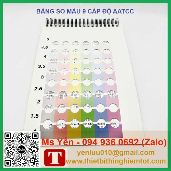 Bảng so màu 9 cấp độ AATCC - Ảnh 3