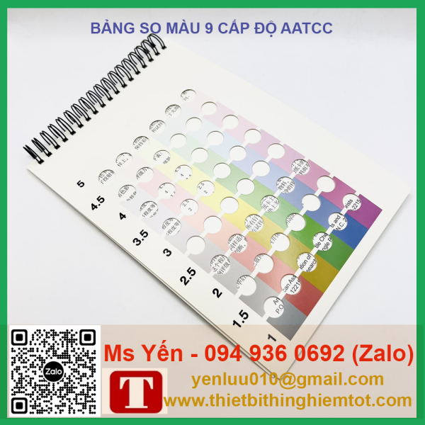 Bảng so màu 9 cấp độ AATCC - Ảnh 2