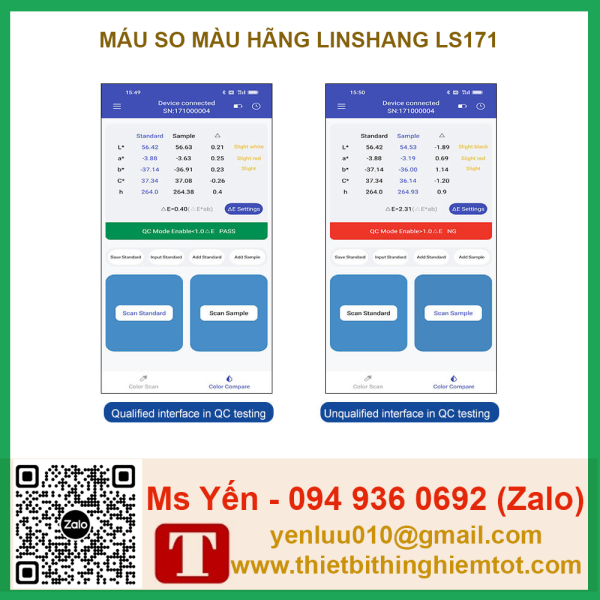 Máy so màu Mini LS171 Linshang - Ảnh 7