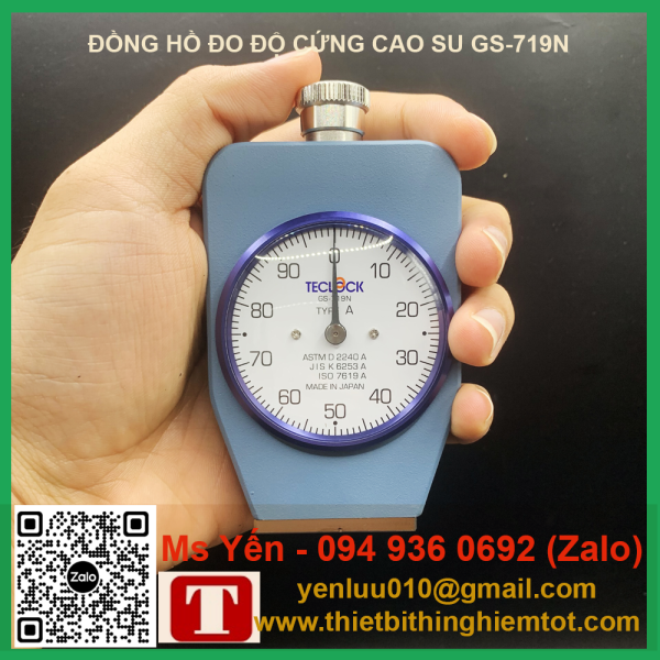 Đồng hồ Teclock GS-719N đo độ cứng cao su - Ảnh 6