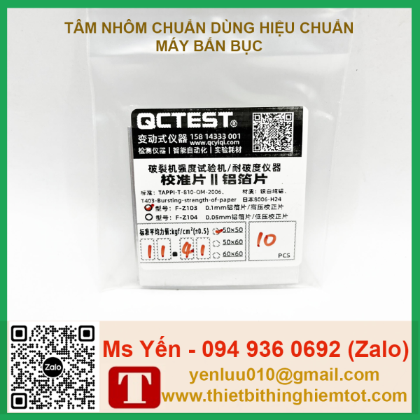 Tấm nhôm 50x50mm hiệu chuẩn máy bắn bục - Ảnh 9