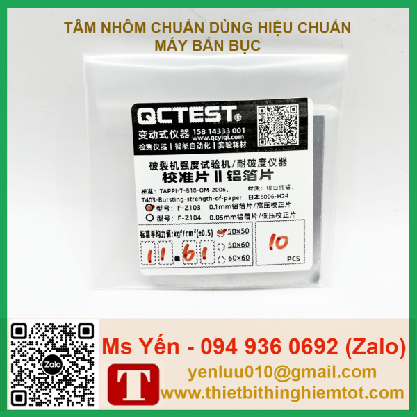 Tấm nhôm 50x50mm hiệu chuẩn máy bắn bục - Ảnh 8