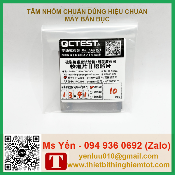 Tấm nhôm 50x50mm hiệu chuẩn máy bắn bục - Ảnh 7
