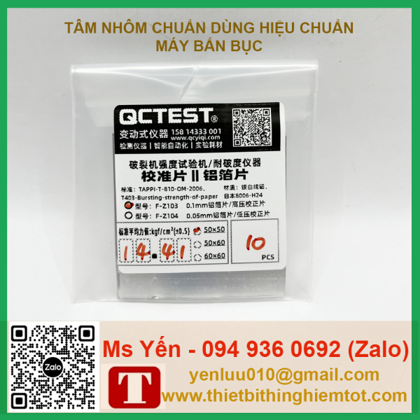 Tấm nhôm 50x50mm hiệu chuẩn máy bắn bục - Ảnh 5