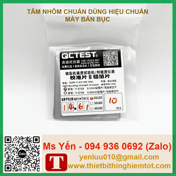 Tấm nhôm 50x50mm hiệu chuẩn máy bắn bục - Ảnh 4