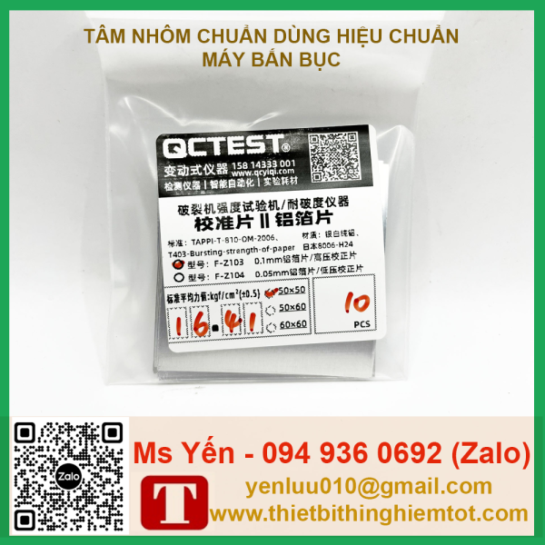 Tấm nhôm 50x50mm hiệu chuẩn máy bắn bục - Ảnh 2