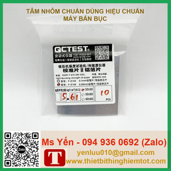 Tấm nhôm 50x50mm hiệu chuẩn máy bắn bục - Ảnh 15