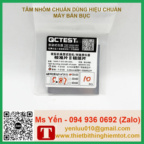 Tấm nhôm 50x50mm hiệu chuẩn máy bắn bục - Ảnh 14