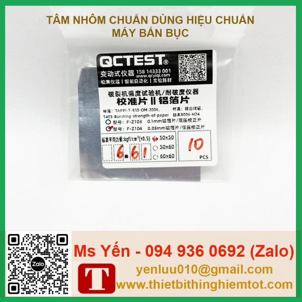 Tấm nhôm 50x50mm hiệu chuẩn máy bắn bục - Ảnh 13