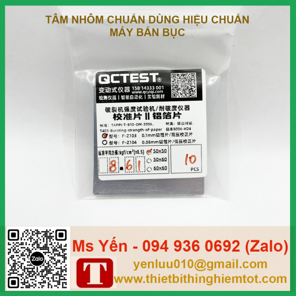 Tấm nhôm 50x50mm hiệu chuẩn máy bắn bục - Ảnh 12