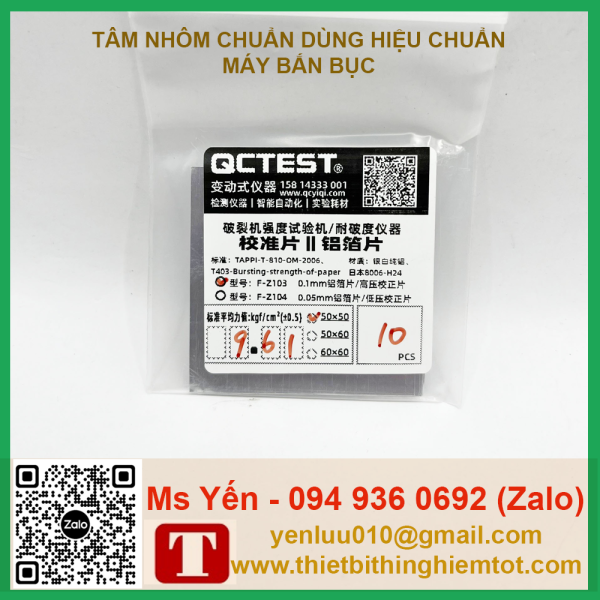 Tấm nhôm 50x50mm hiệu chuẩn máy bắn bục - Ảnh 11