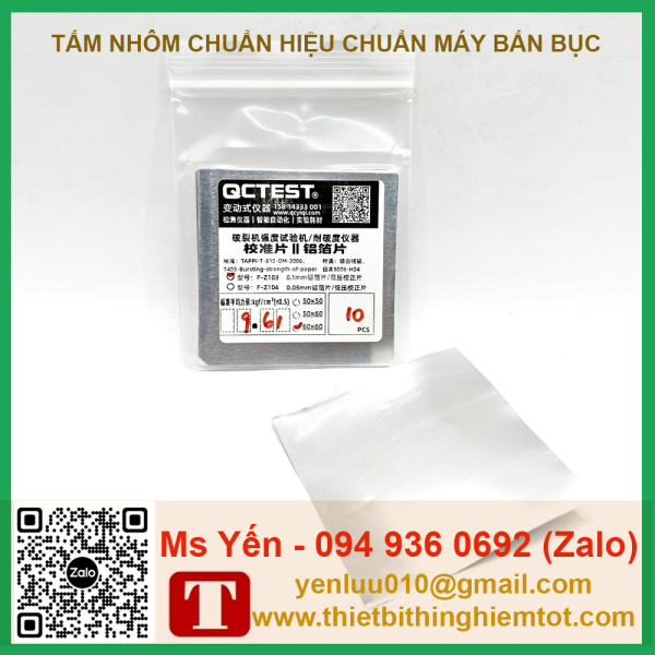 Tấm nhôm 60x60mm hiệu chuẩn máy bắn bục - Ảnh 9