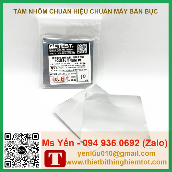 Tấm nhôm 60x60mm hiệu chuẩn máy bắn bục - Ảnh 8