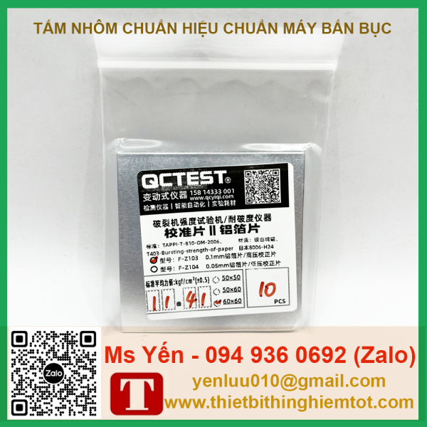 Tấm nhôm 60x60mm hiệu chuẩn máy bắn bục - Ảnh 7