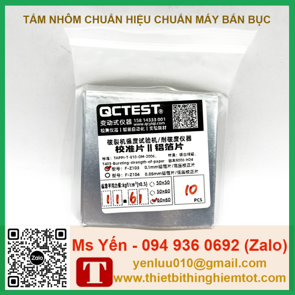 Tấm nhôm 60x60mm hiệu chuẩn máy bắn bục - Ảnh 6