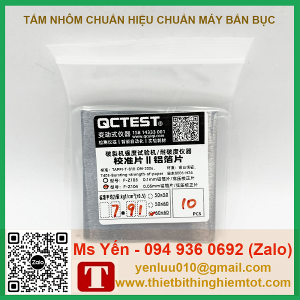 Tấm nhôm 60x60mm hiệu chuẩn máy bắn bục - Ảnh 10