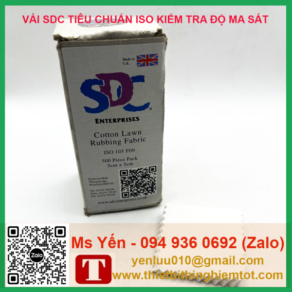 Vải kiểm tra độ chà xát hãng SDC - Ảnh 2