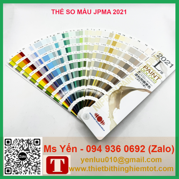 Thẻ so màu hãng JPMA L-2021 - Ảnh 3