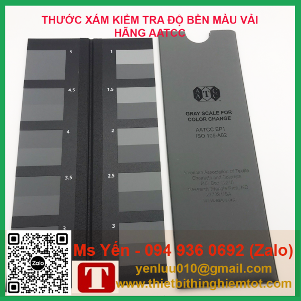 Thước xám kiểm tra độ bền màu vải AATCC - Ảnh 3