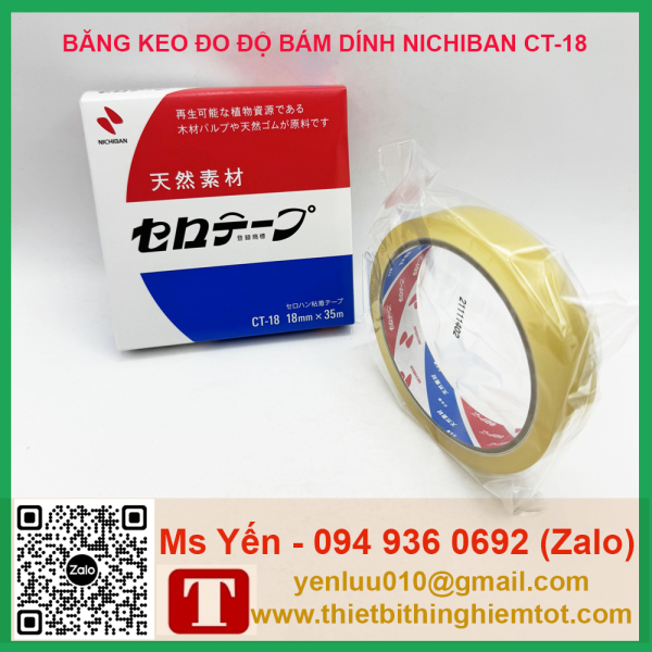 Băng keo đo độ bám dính Nichiban CT-18 - Ảnh 3