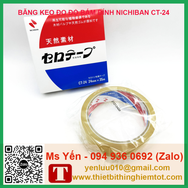 Băng keo đo độ bám dính Nichiban CT-24 - Ảnh 2