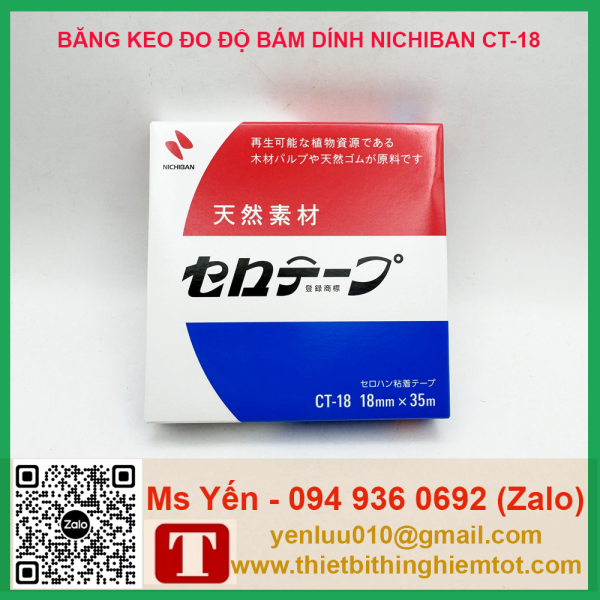 Băng keo đo độ bám dính Nichiban CT-18 - Ảnh 2