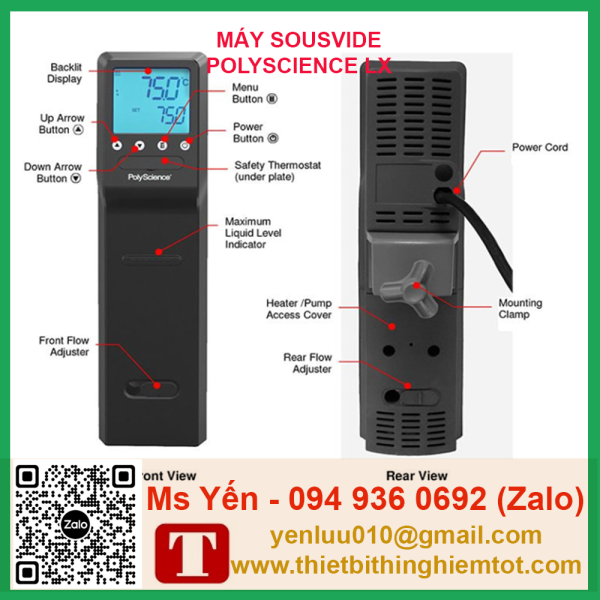 Máy nấu chậm Sous Vide Polysience LX - Ảnh 5