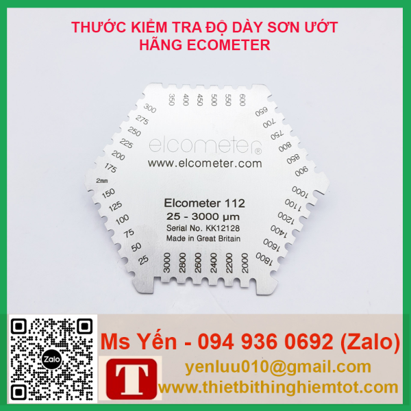 Thước đo độ dày sơn ướt Elcometer - Ảnh 3